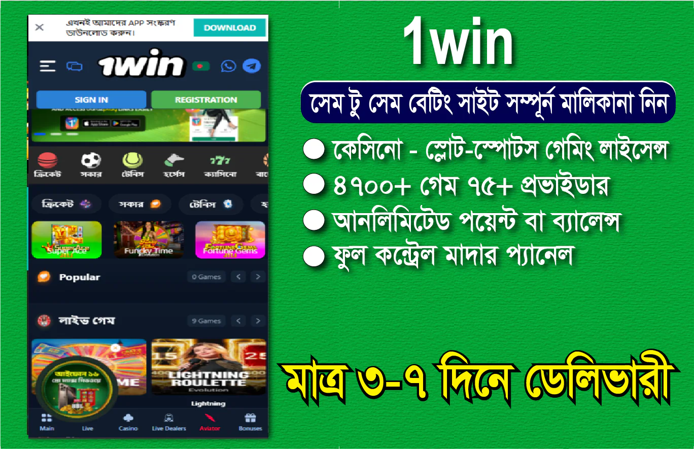 1win similar B2C Betting site